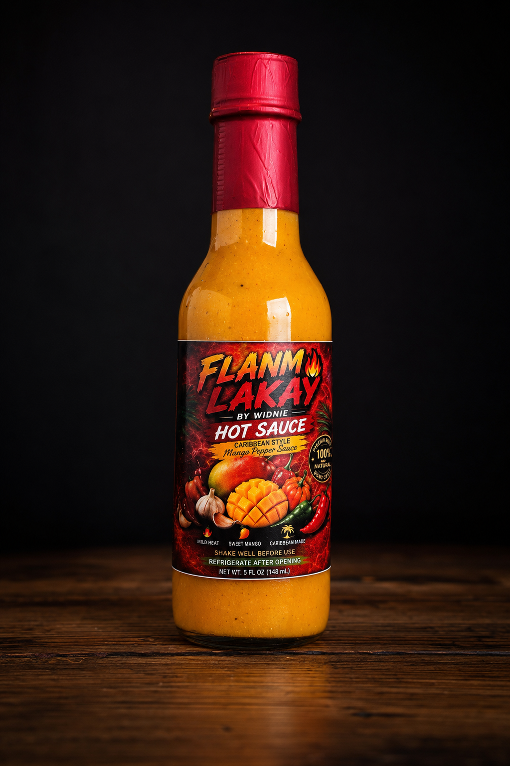 🔥🔥🌶️ Flanm Lakay Hot Sauce 5 oz